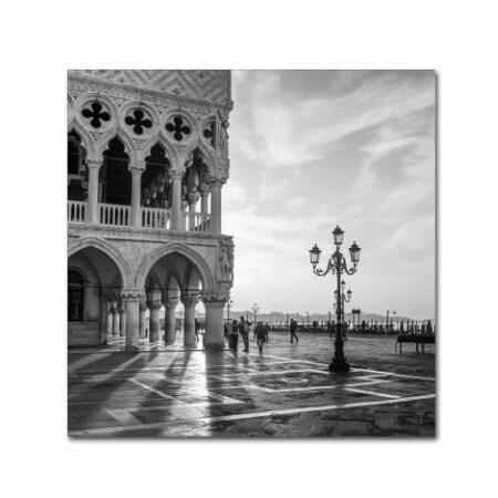 Trademark Fine Art Nigel Snape 'Early Morning Venice' Canvas Art, 14x14 1X01856-C1414GG